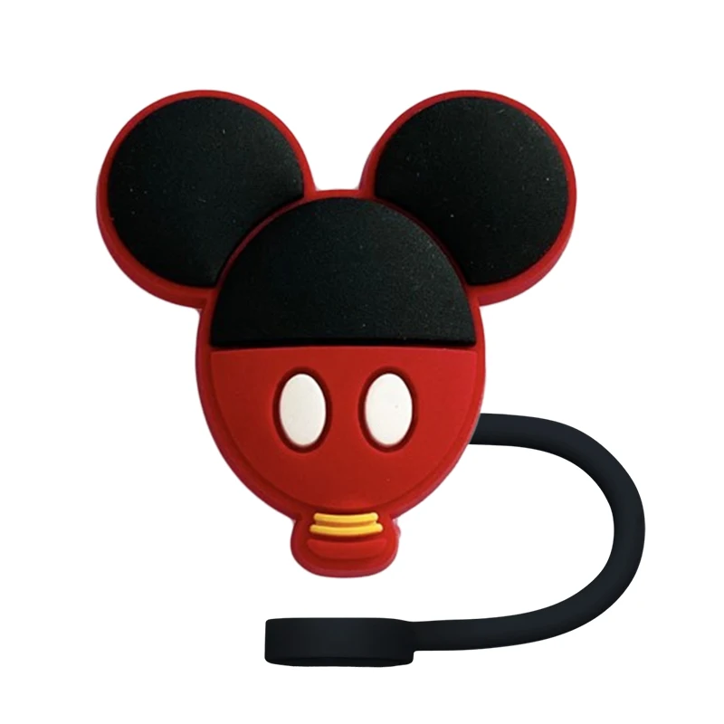 Description Picture 6 of itemHot Toys Straw Cover Cap Cartoon 10MM Silicone Drink Straw Plug Eco-friendly Splash Proof Drink Cup Straw Cap Charms Gift