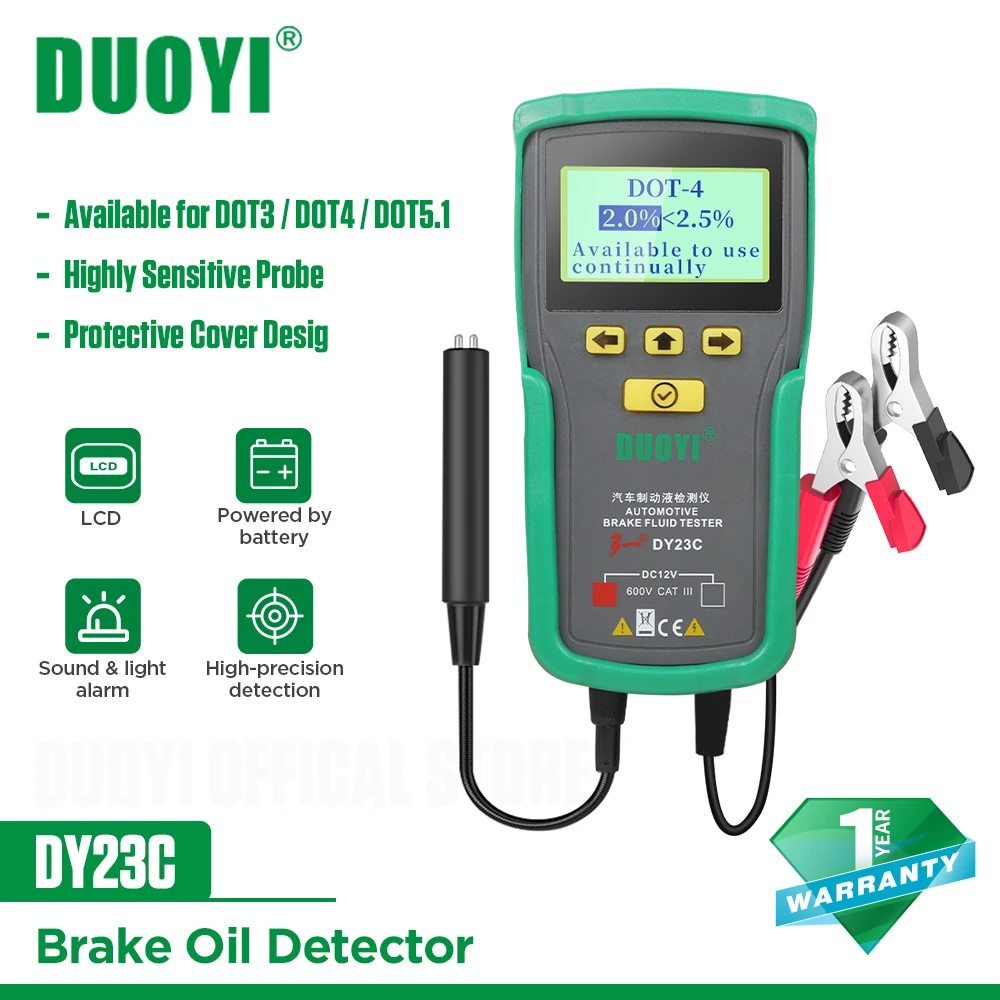DUOYIDY23CCarBrakeFluidTesterAccurateTestAutomotiveBrakeFluid