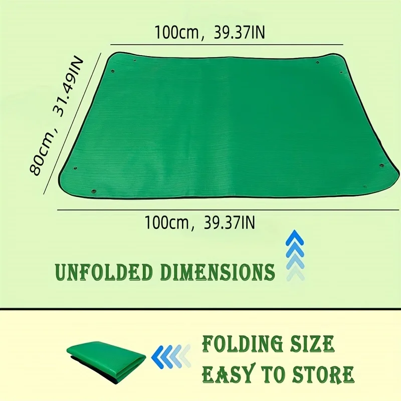 Portable Foldable Gardening Pad for Indoor Plant Transplantation - Green