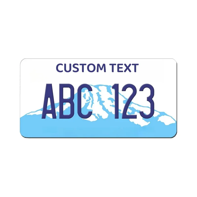Customizable 12x6 Inch U.S. License Plate with Personalized Text