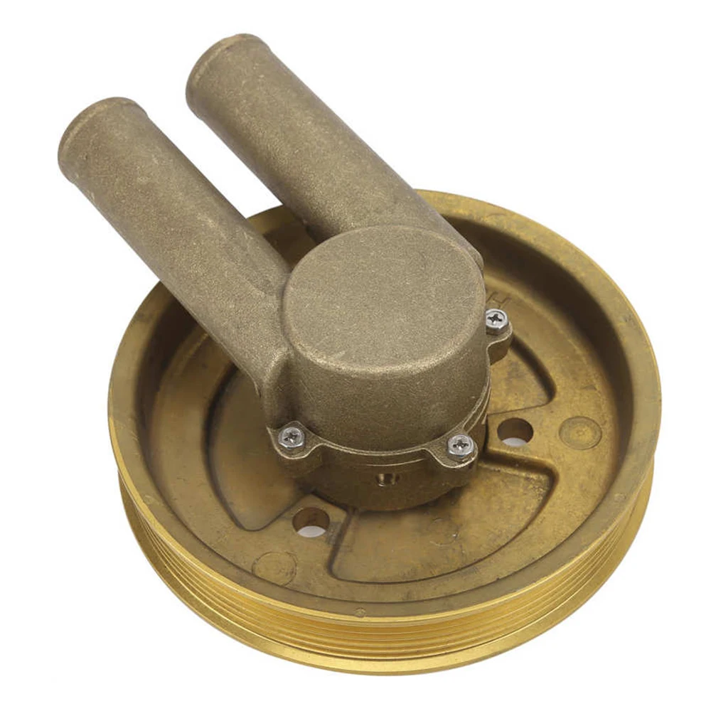 RESO Raw Sea Impeller Water Pump with Serpentine Pulley Replace 