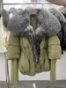 2023 Winter Women Puffer Coat Large Real Fox Fur Collar Thick Luxury Parkas Outerwear Female 90% White Duck Down Jacket 2