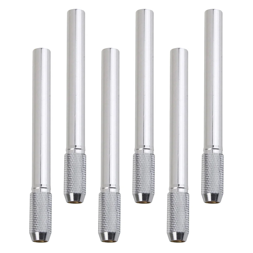 

3/6PCS Metal Pencil Extender Pencil Extension Holder Portable Pencil Extension Rod Sturdy Pencil Holder Lengthener for Students