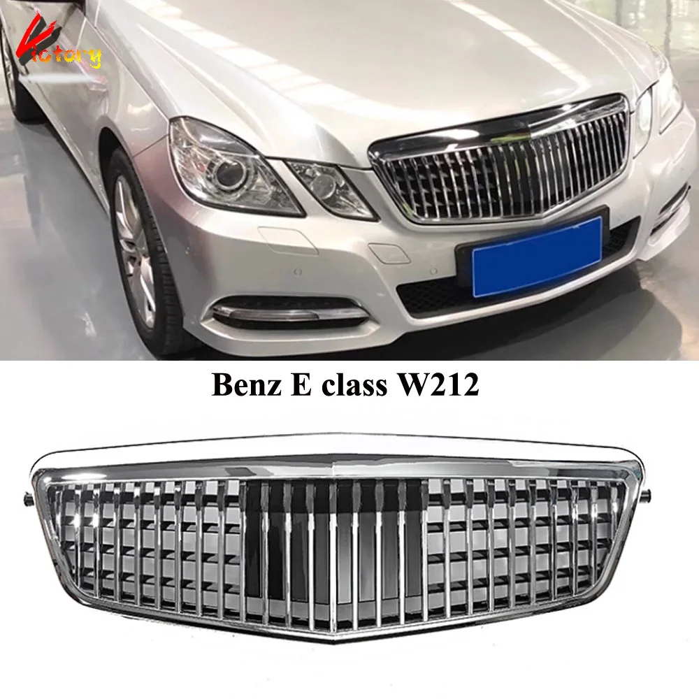 

Для Mercedes-Benz E Class W212 E180L E200L E320L E260L Pre-facelift 2009-2013 ABS хром черный Передний Бампер решетка грили