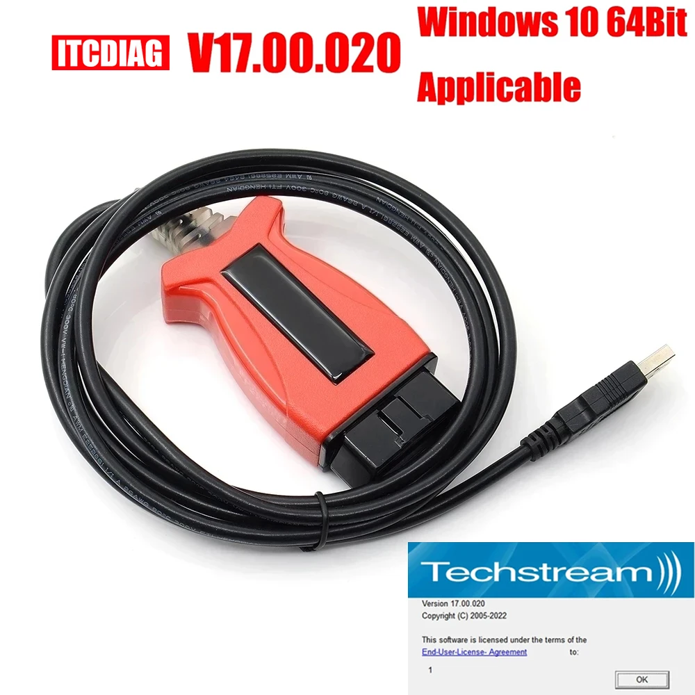 V160 Jlr Pro For Toyota Tis Techstream 17.00 For Vida 2014d And Obd2 ...