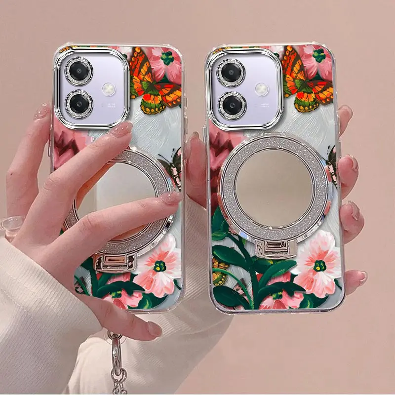 Vivid Flowers Bracelet Holder Phone Case Cover