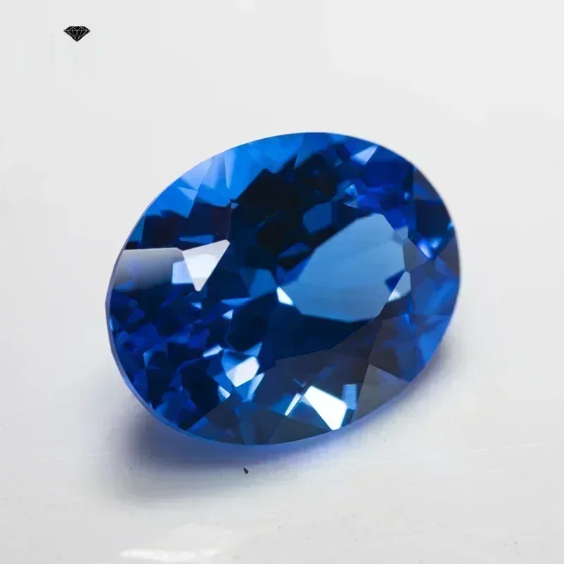 Ovaler Labor-Gezüchteter Kobalt-Spinell in Blau-Dämon-Farbe, VVS1 Edelstein für DIY-Schmuckherstellung, Ringmaterialien, Wählbare Zertifizierung