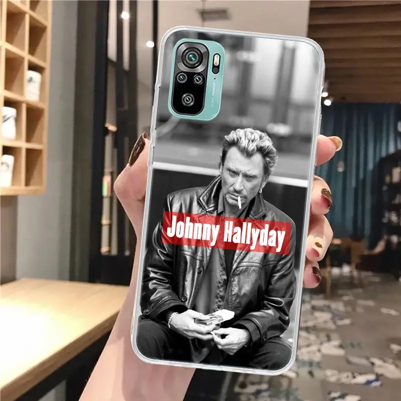 Johnny Hallyday Music-Themed Soft Phone Case - Patterned Cover