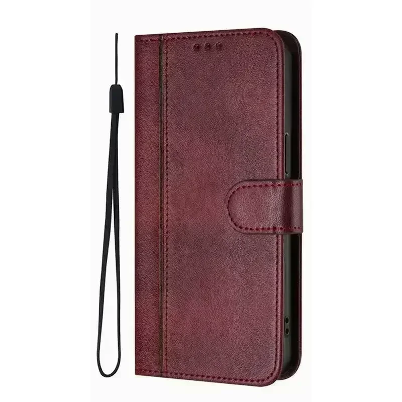 Vintage Flip Wallet Phone Case with Card and Cash Slots