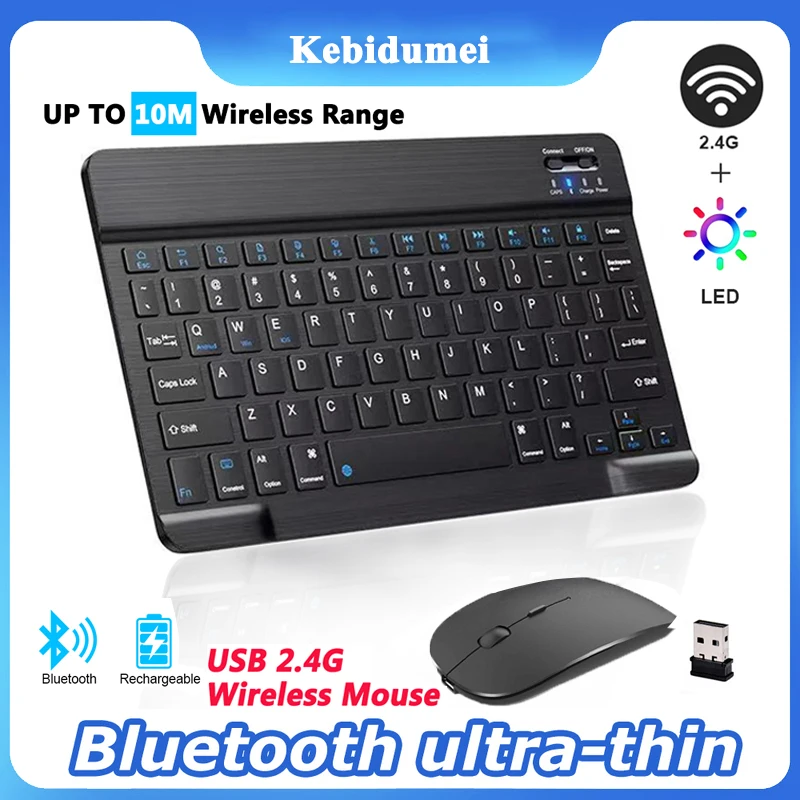 Clavier et souris sans fil Urban Factory BATERIAS RECARGPERP Espagnol Espagnol Qwerty main image 1