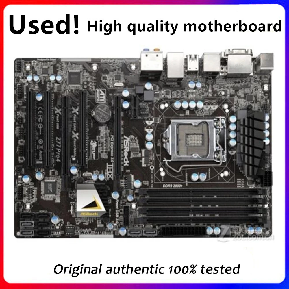 Per Scheda Madre Del Computer Asrock Z77 Pro4 Lga 1155 Ddr3 Per Scheda Madre Usata Desktop Originale Intel Z77 Z77M