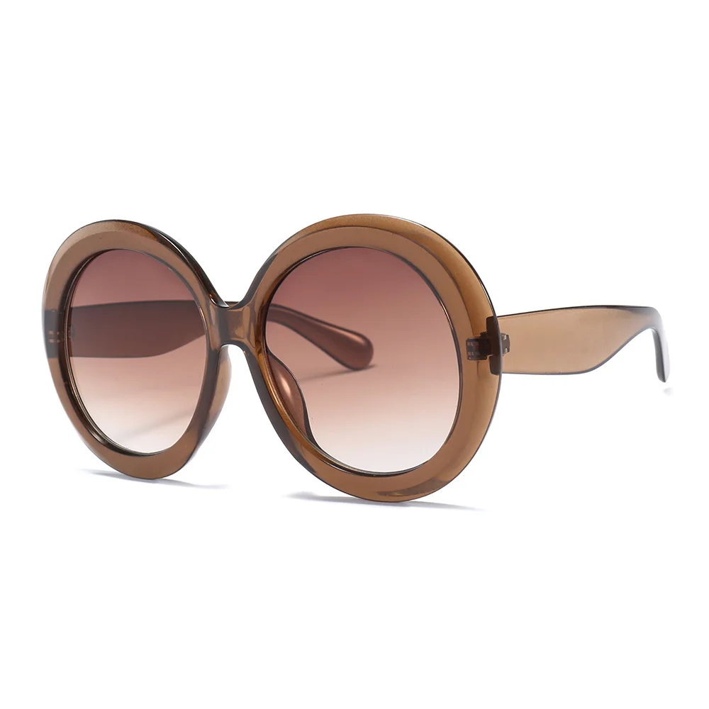 Oversized Unisex Round Sunglasses Women Fashion Retro Driving Eye Wear Men Brand Designer Green Black UV400 Oculos_voghion.com
