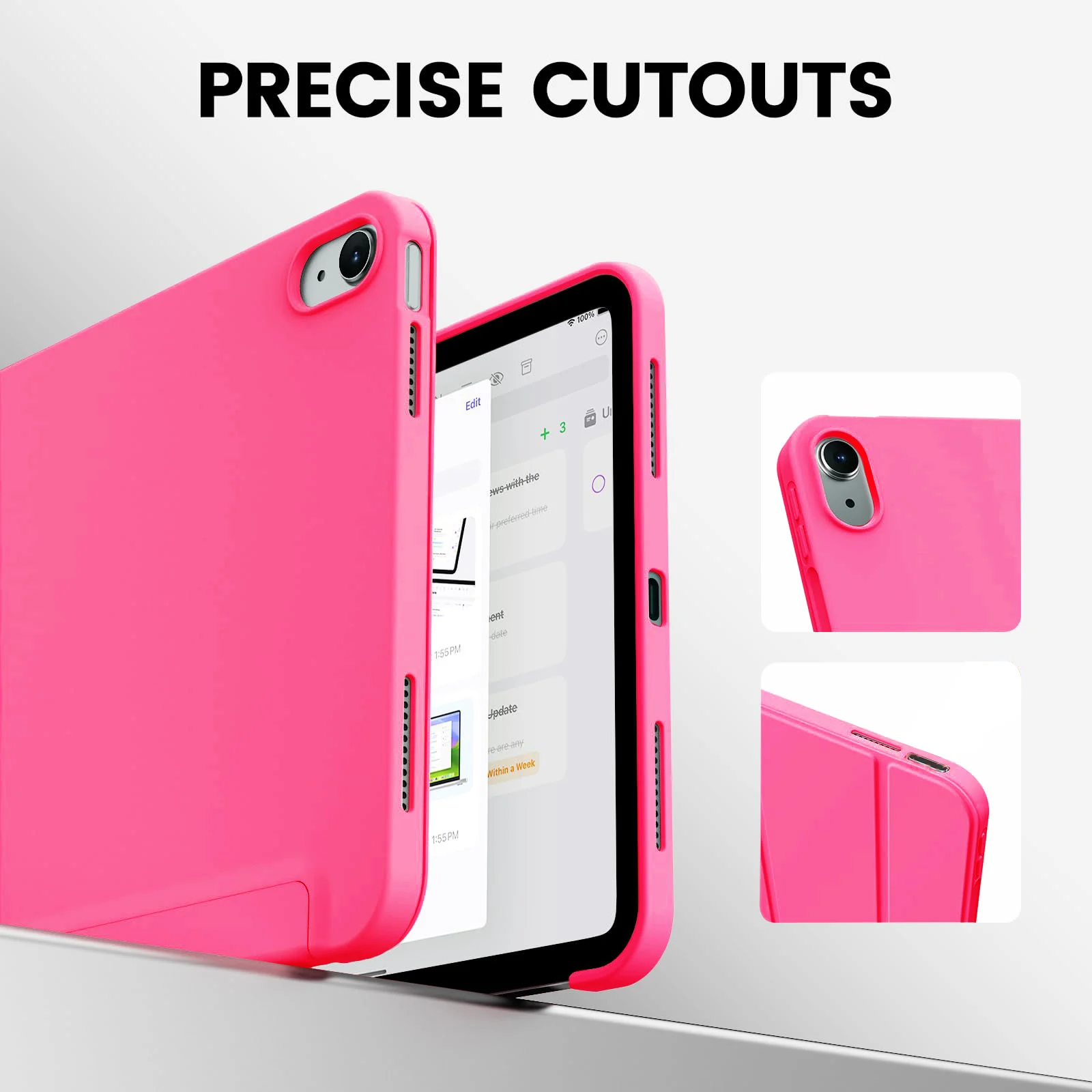 Premium Magnetic Flip Smart Cover with Soft Silicone Shell