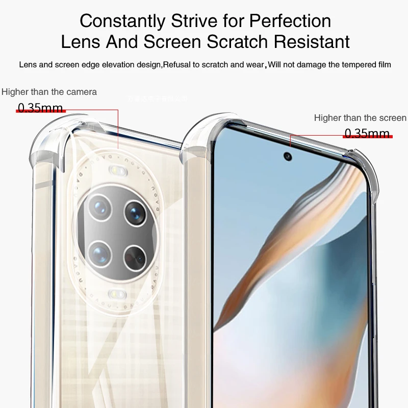 Soft Silicone Airbag Clear Camera Protective Phone Case - Original Back Cover