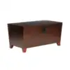 Pyramid Trunk Coffee Table, Mission Style, Multiple Finishes MD pine veneer Black metal handle extra storage space 2
