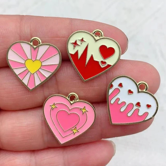 10pcs Enamel Cup Cat Charm for Jewelry, Jewels Making, Kawaii Earring Pendant Bracelet Necklace Accessories, DIY Craft Supplies Materials,Temu