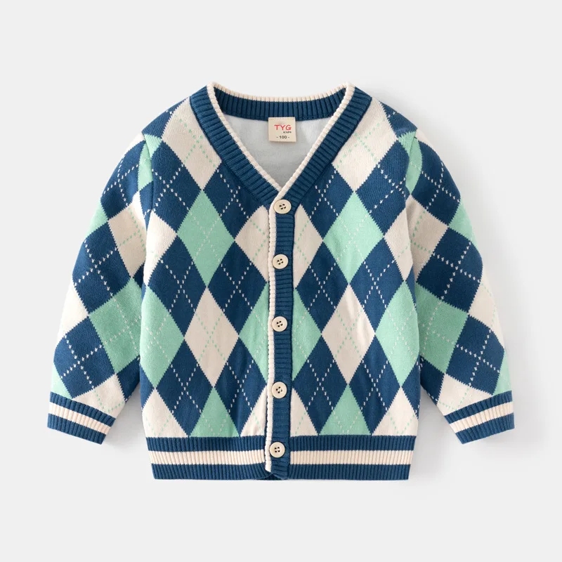 2-8T Toddler Kid Baby Boy Girl Sweater Cardigan Warm Winter Clothes V Neck Infant Knitwear Coat Casual Knit Top Childrens Outfit