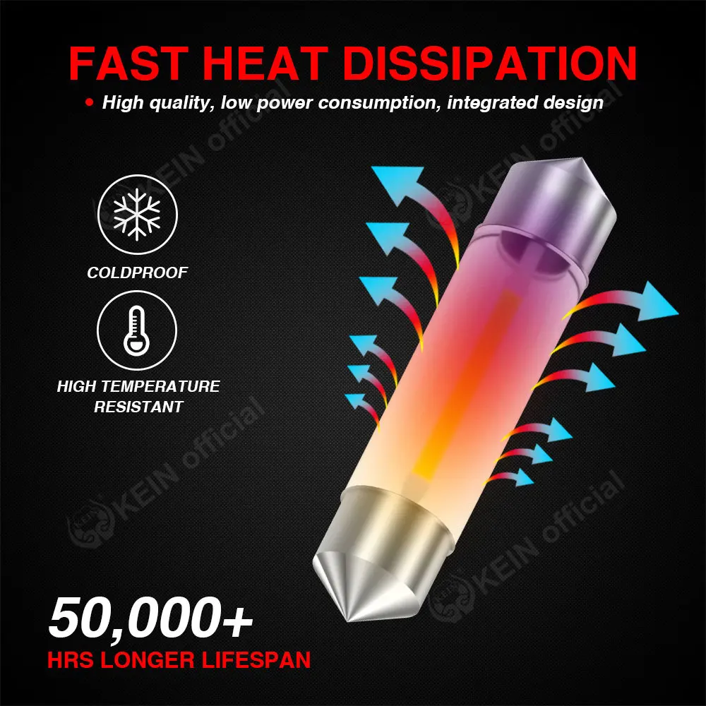 KEIN ������ LED ����, ���� �� ��ũ, ������ ȭ��Ʈ, ����, ����, �ڵ��� ����, 6V, 12V, 24V, C5W, 31mm ����, 31mm ����, 36mm, 39mm, 41mm, 28mm, 4 ��