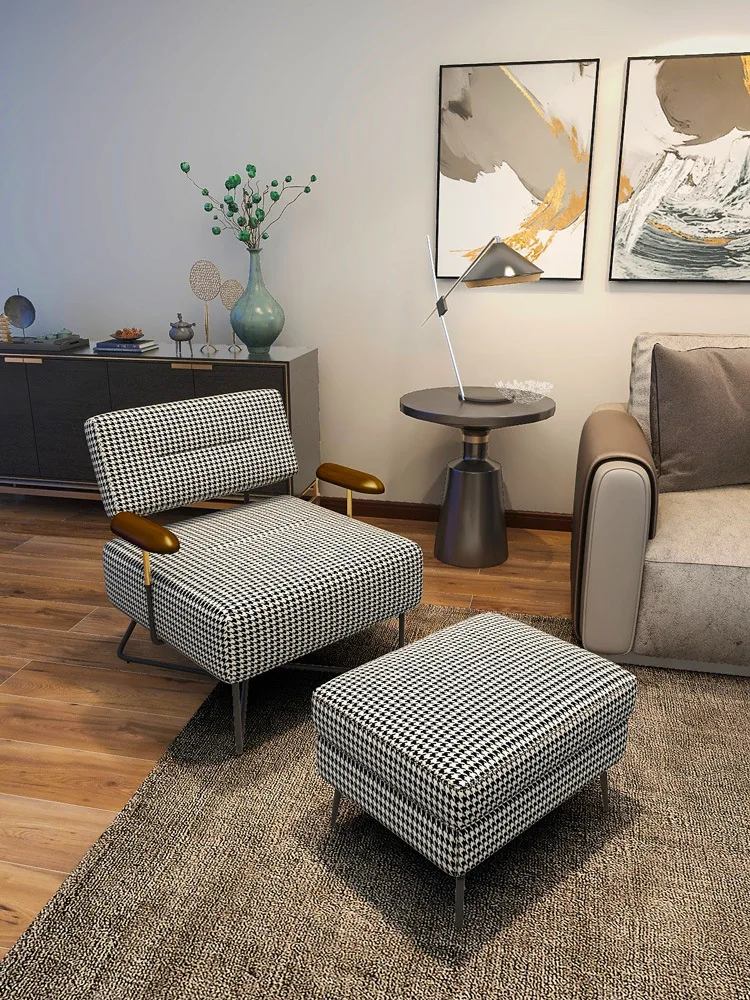 

Single Sofa Light Luxury Living Room Bedroom Lazy Leisure Chair