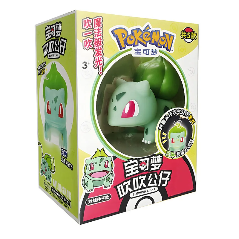   엘프 나이트 라이트 피규어   Psyduck Bulbasaur Jirachi 침대 옆 램프 침실 어린이 장난감 크리스마스 Gif