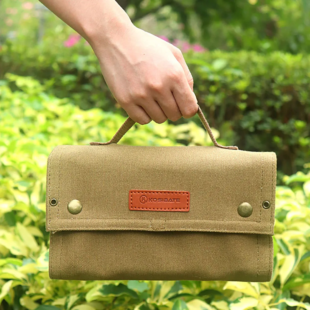 Kosibate Outdoor Camping Portable Picnic Barbecue Seasoning Spice Bottle Storage Bag Only Bag storage bag camping storage bag camping cookware bag spice container