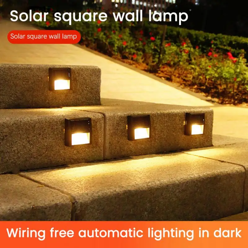 

Ip65 Waterproof Outdoor Garden Lights Super Bright Step Lights High Brightness Led Wall Lamp Stairs Light Solar Step Lamp