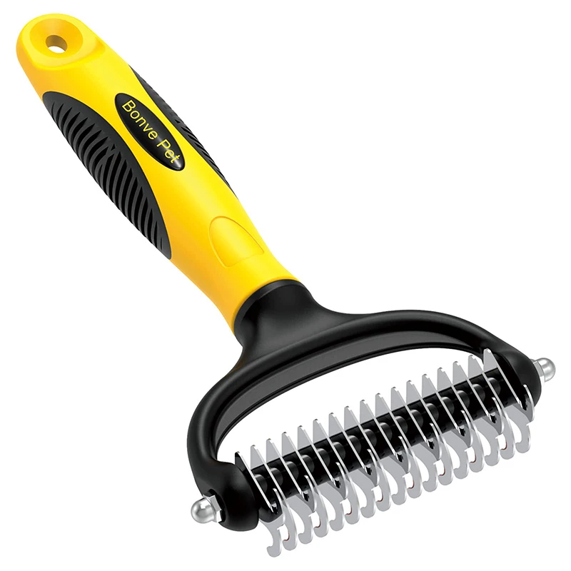 

Hair Removal Brush for Dogs & Cats Steel Needle Rubber Comb for Dog Pet Grooming Comb Self Cleaning Pet Grooming Supplies Gatti