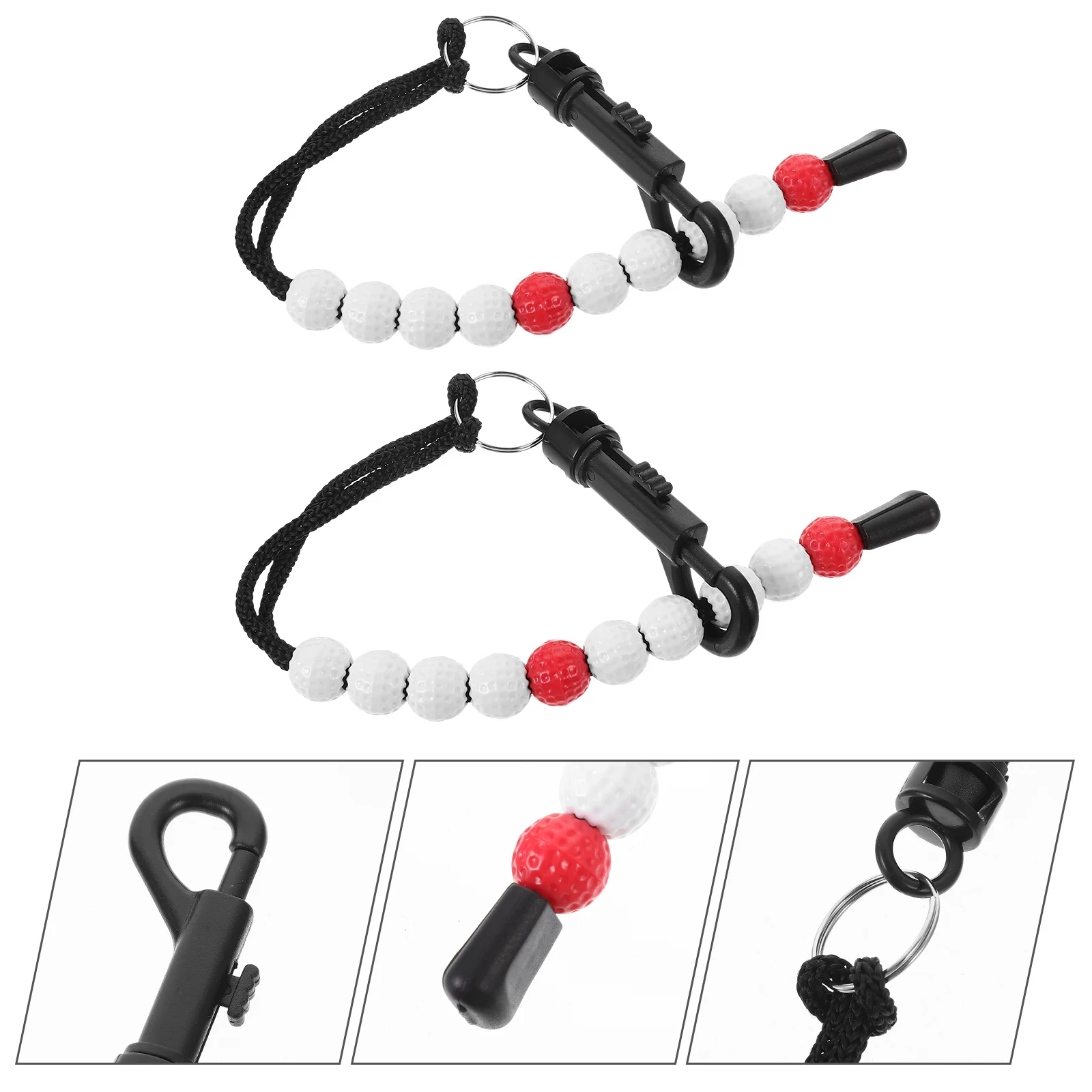 

Counter Score Golfing Golf Beads Count Keeper Scoring Tool Putting Attachment Counters Clip Supplies