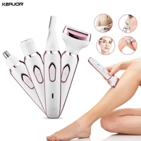 Rasoir électrique portable indolore pour femmes, épilateur pour jambes, corps, bikini, ati elles, visage, moustache, tondeuse, épilateur 1