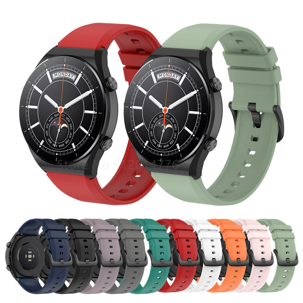 Ремешок силиконовый для Xiaomi Watch S1 Active/Color 2 браслет Garmin benz 2/Vivoactive4 Amazfit GTR 3 Pro |