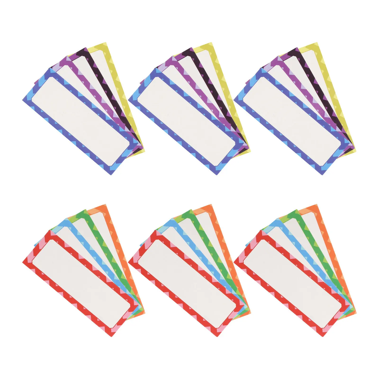 40Pcs 이동식 자기 라벨 유연한 쓰기 가능 건식 지우기 태그 교실 사무실 냉장고 사물함용 재사용 가능한 이름표