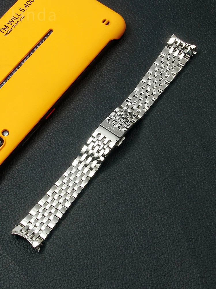 Ремешок из нержавеющей стали для Tissot Le Locle T41/T006, мужской браслет для часов 1853, 19 мм, аксессуары для часов, стальной ремешок