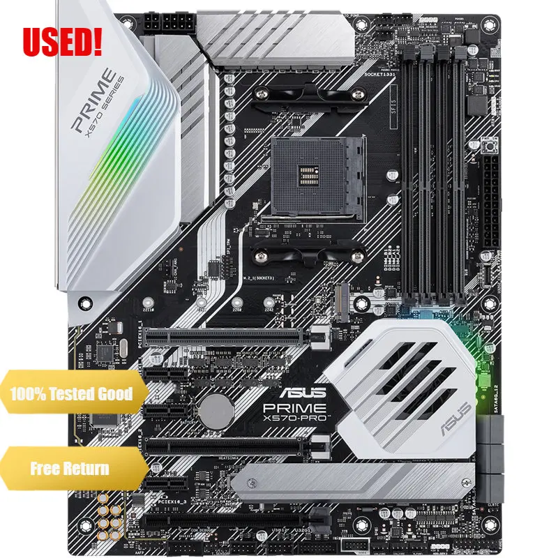 Scheda Madre Asus Prime X570-Pro Am4 Amd X570 Ddr4 128Gb Pci-E 4.0 Hdmi Sata Iii Usb3.2 Atx Per Cpu Ryzen 3 Pro 3200G 5600G