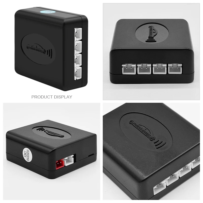 4 sensors Car Parking Sensor Kit Reverse Backup Radar Sound Alarm Indicator Probe System Alarm Safety Adjustable Speaker Buzzer 1