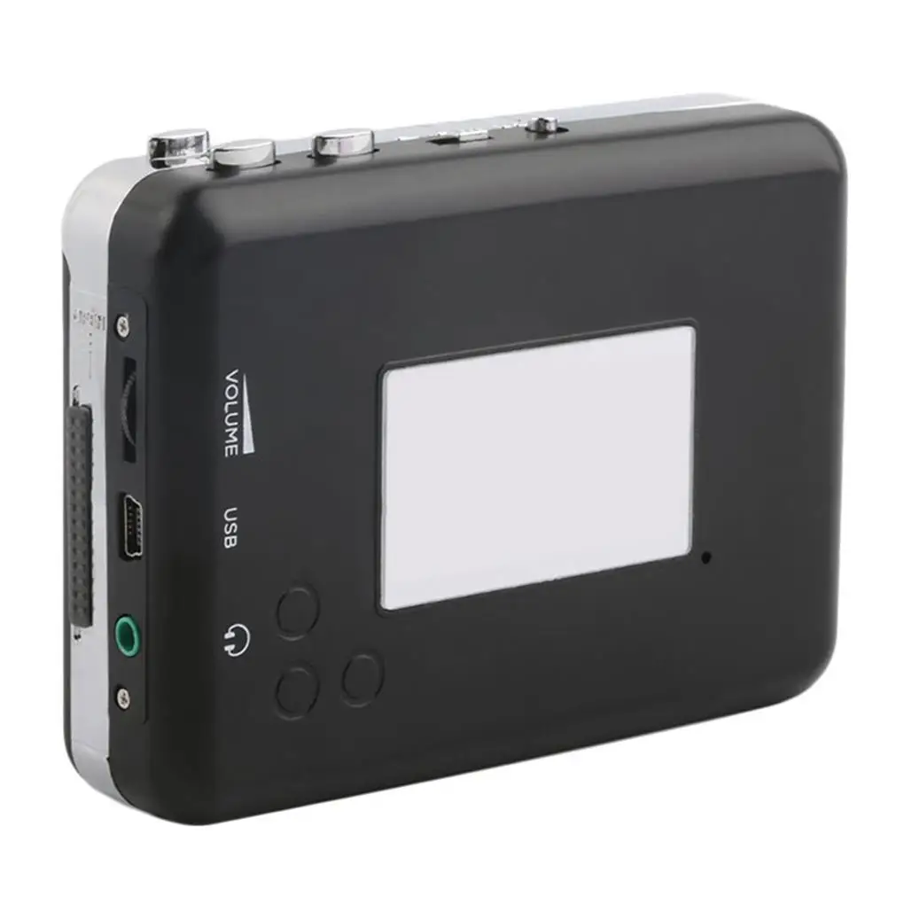Handheld Cassette Capture Tape Lightweight MP3 Player Rechargable Cassette Player Plastic Converter Practical Recorder