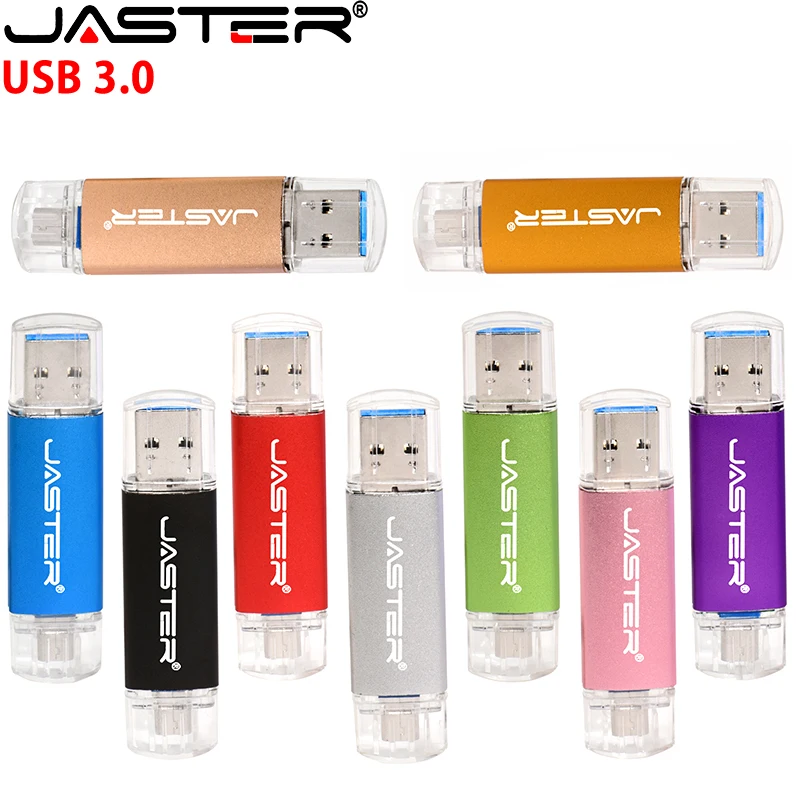 

USB-флеш-накопитель JASTER OTG 2 в 1, 128 ГБ, 16 ГБ