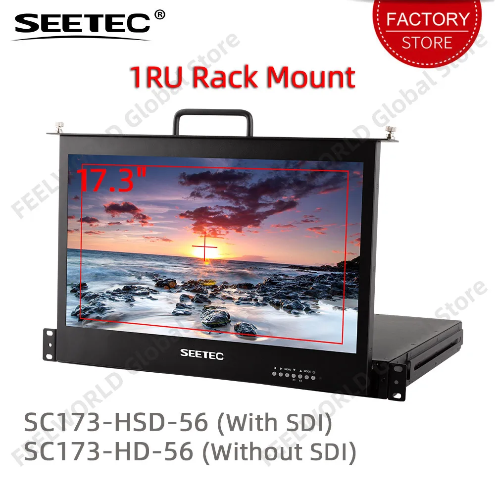 SEETEC P173-9HSD-RM 17.3 Inch Rackmount Broadcast Monitor With SDI - O
