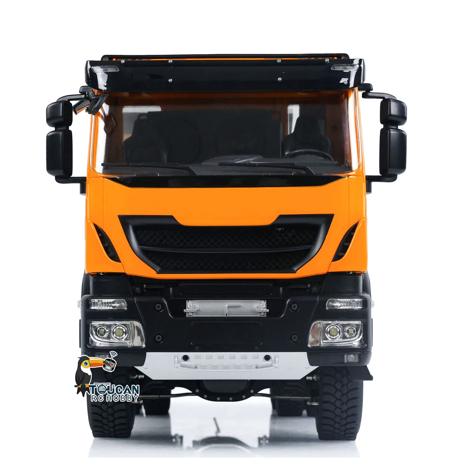 Toys 1/14 6x6 Metal RC Hydraulic Dumper Truck 2-speed Gearbox Lights Sounds Controlled Tipper Car TOUCAN Assembled Model TH23189 3