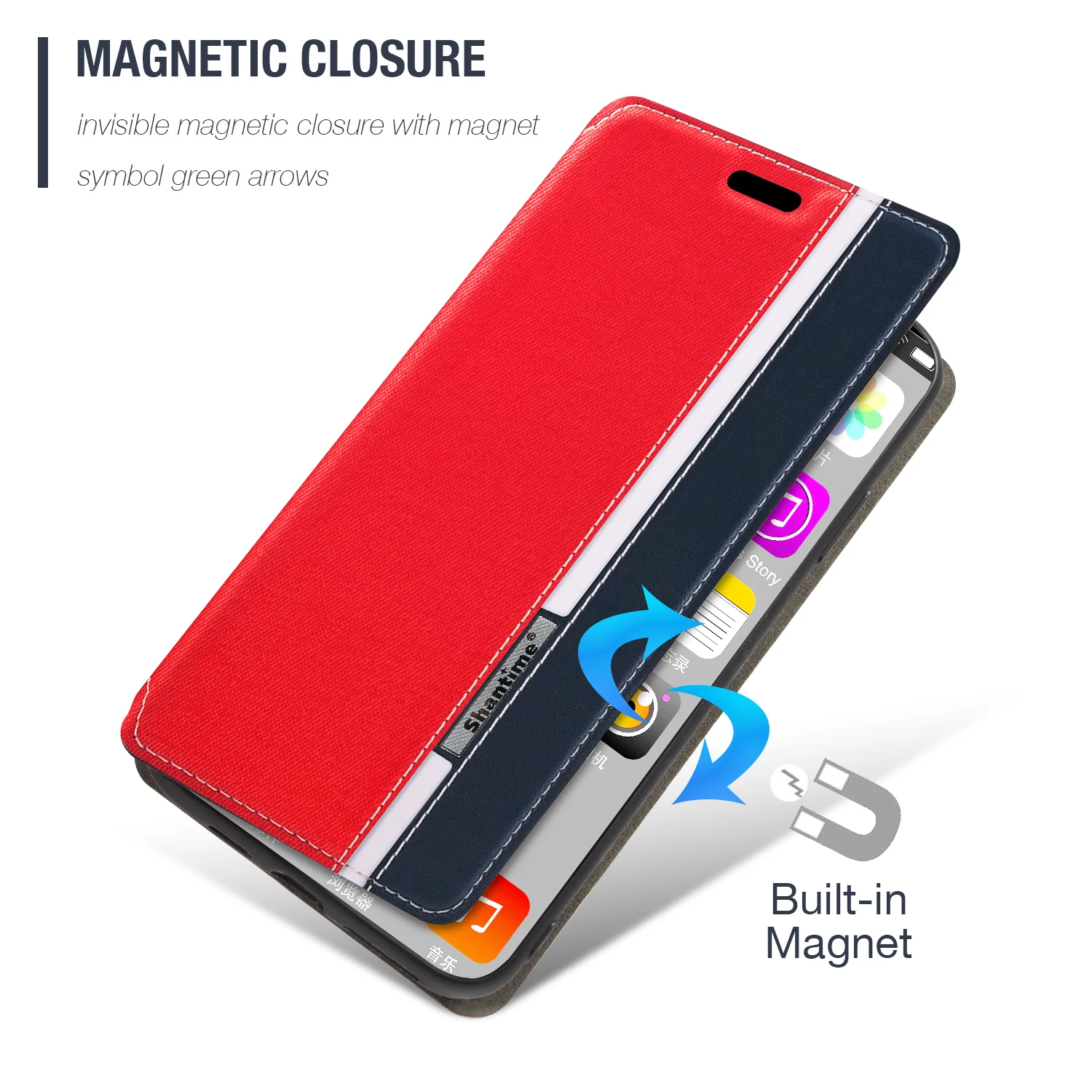 HAOYE Cover Flip Magnetica Per Blackview OSCAL C80 – Custodia Portafoglio In Pelle PU Con Motivo Farfalla 3D, Slot Per Carte, Supporto E Cordino, Colore Blu