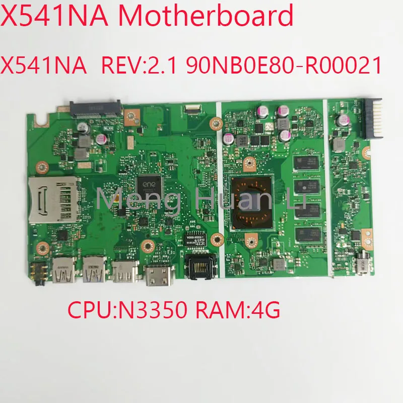 

X541NA Motherboard 90NB0E80 X541 Motherboard X541NA Rev:2.1 For ASUS X541NA Laptop CPU:N3350 RAM:4G 100%NEW