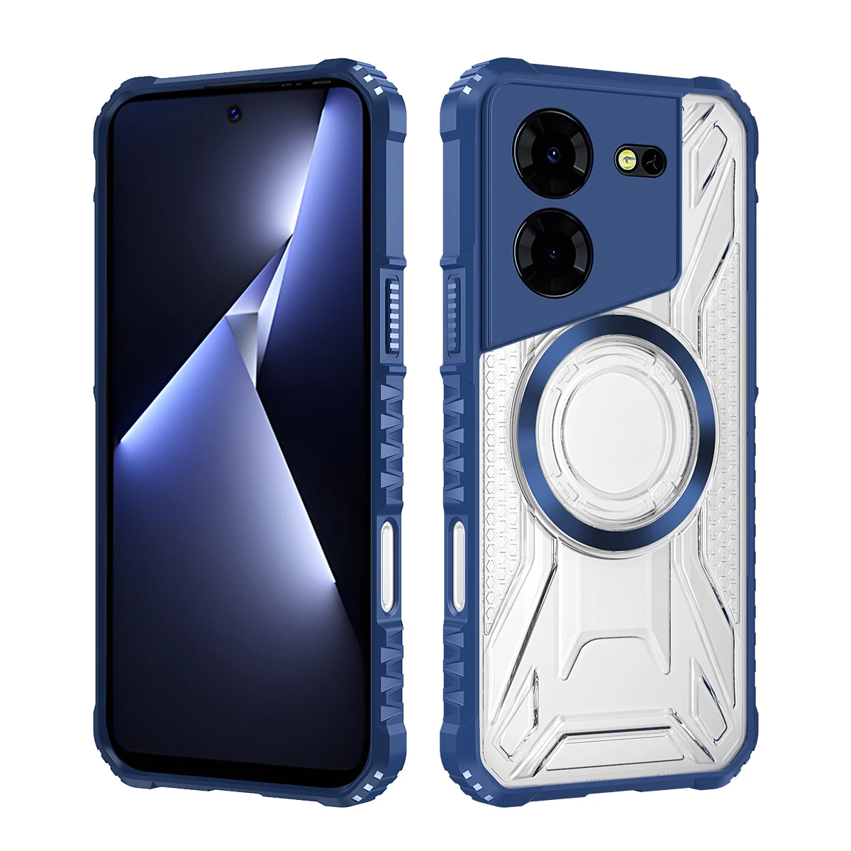 Heavy Duty Rugged Armor Hard Back Cover with Magnetic Design