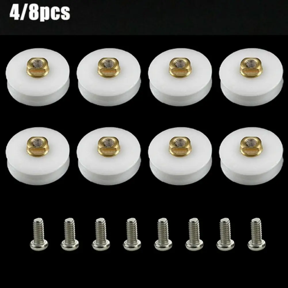 Description Picture 2 of item8pcs Shower Door Rollers For 3-6mm Thick Glass Doors Sliding Doors Bathroom Toliet Door Wheels Replacement Parts