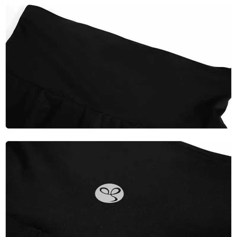 DRUR Tennis Skirts With Pant Sportswear Woman Gym Skirt Pants High Waist Layered Skirt Sports Skort Women Micro-Miniskirt