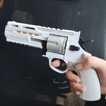 Continuous Firing Tactic Revolver Automatic Pistol 357  Mechanical Soft Dart Bullet Toy Gun CS Outdoor Weapon for Kid Adult 1