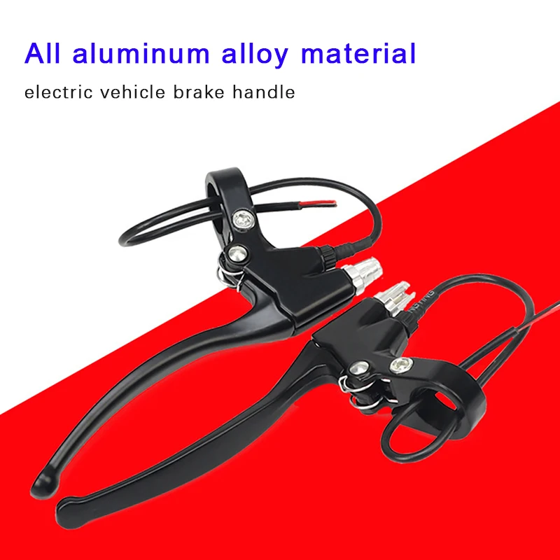 Description Picture 5 of item1pair E-Bike Rear Brake Lever Electric Bicycle Brake Handle Cut Off Power Brake Lever Handle Grips Electric Bike Accessories