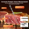 Wireless Meat Thermometer Digital Bluetooth Dual Probe Rechargeable with LCD Screen Support Mobile APP for BBQ Oven Grill 5