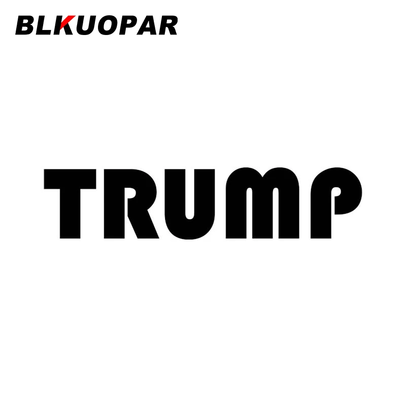 

BLKUOPAR Автомобильная наклейка с изображением Трампа, простая устойчивая к царапинам виниловая наклейка, Солнцезащитный креативный дощечка для автофургона, искусственная оболочка для автомобиля
