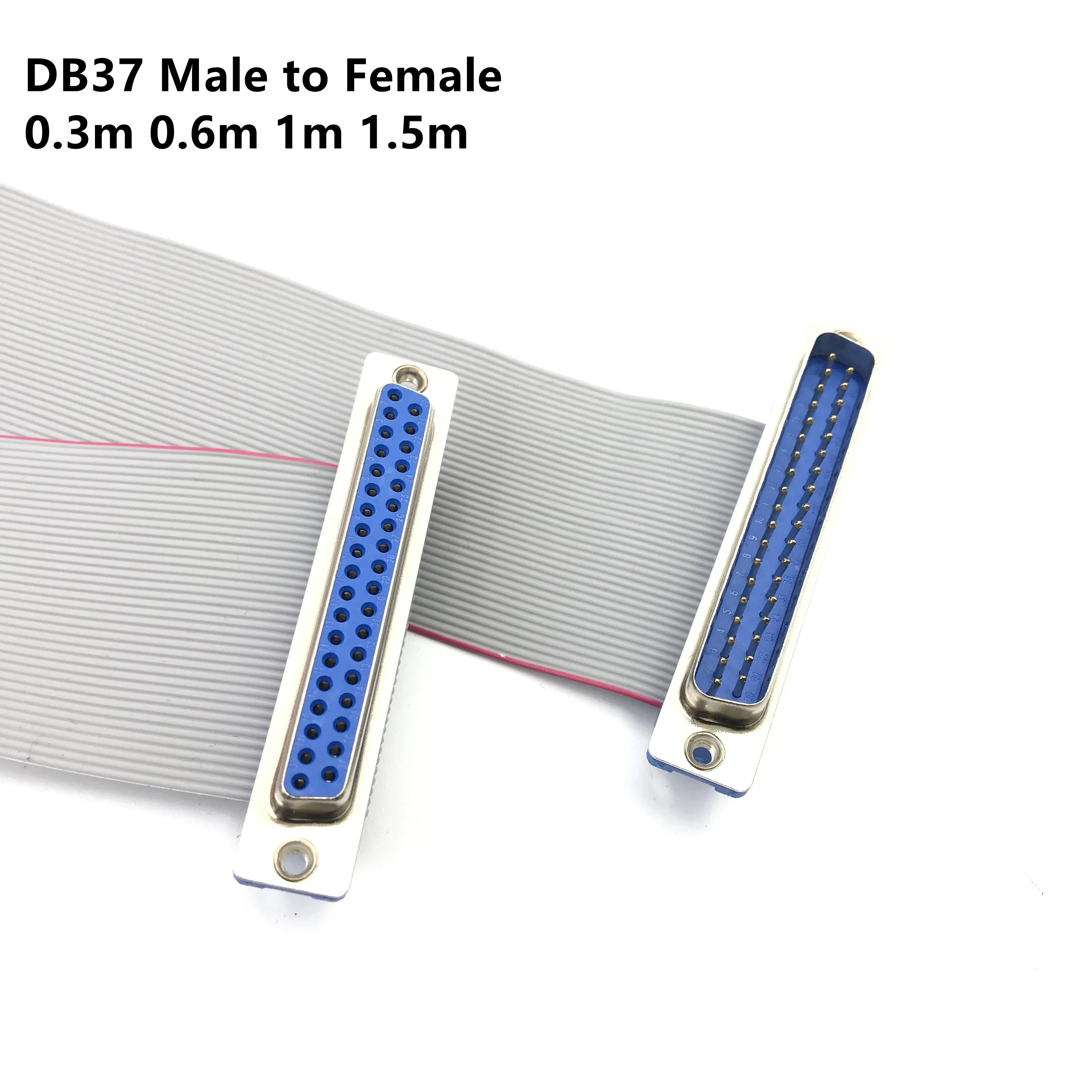37pin 20CM 50CM 1M DB37 남성-여성/남성-남성/여성-여성 케이블 D-Sub 직렬 포트 커넥터 어댑터 연장 케이블 