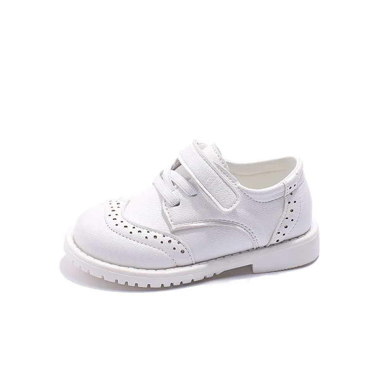 2024 Spring& Autumn Children Leather Shoes for Girls and Boys Soft and Comfortable Uniform Casual Flats for Party Breathable