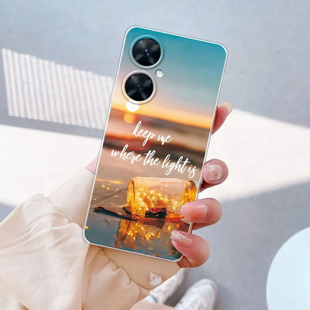 Transparent Silicone Phone Case with Bumper Protection